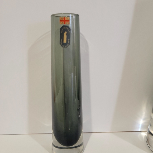 Whitefriars art glass vases set of 2 pewter 9 and 6 in - Picture 3 of 12